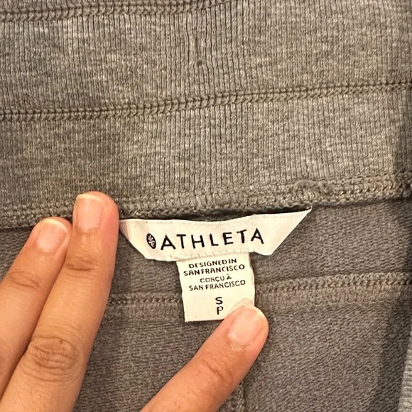 Athleta Grey Drawstring Waistband Balance Jogger - Picture 9 of 9